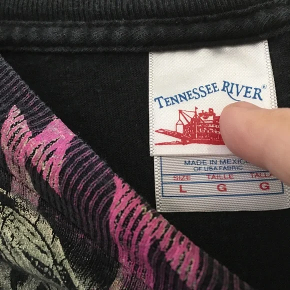 FINAL MARKDOWN Tennessee river skull tee shirt large unisex - Picture 4 of 4